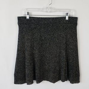 Perfect for THE Eras Tour - Xhilaration Black & Silver Ribbed Sparkle Skirt